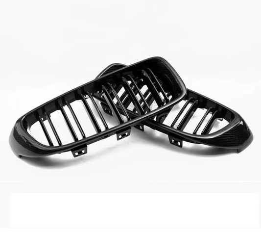 BMW F80 M3 F82/F83 M4 Carbon Fiber Dual Slat Kidney Grilles